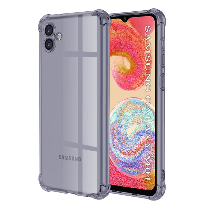 Husa Samsung Galaxy M04 Techsuit Shockproof Clear Silicone, fumuriu