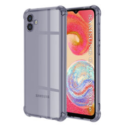 Husa Samsung Galaxy A04e Techsuit Shockproof Clear Silicone, fumuriu