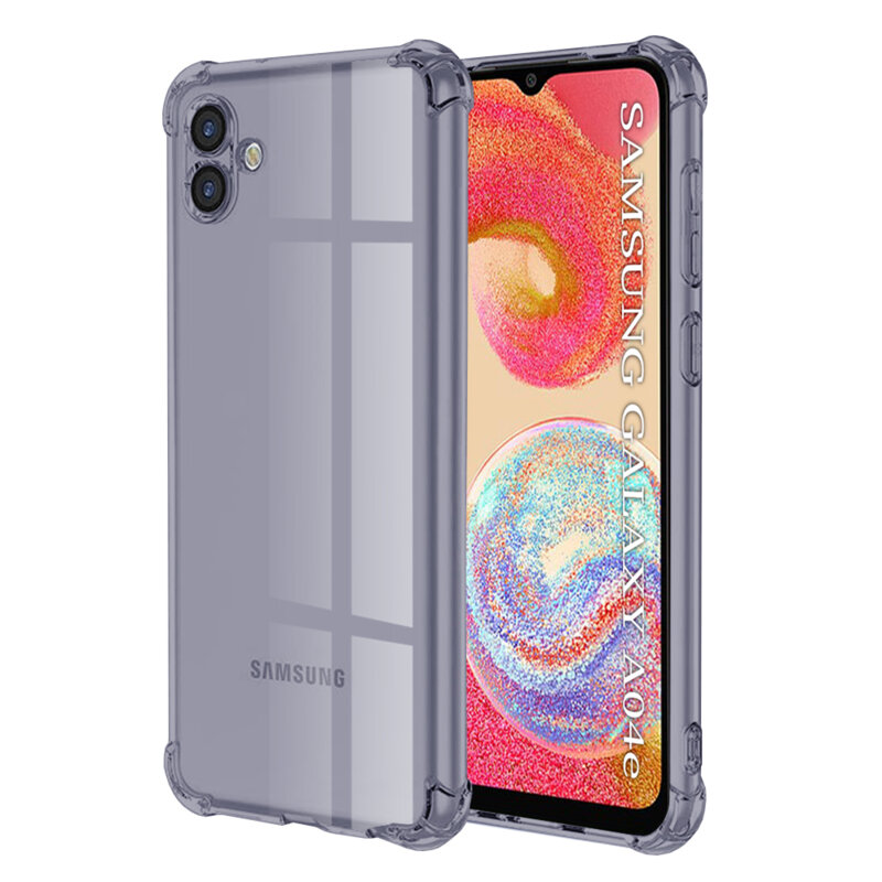 Husa Samsung Galaxy A04e Techsuit Shockproof Clear Silicone, fumuriu