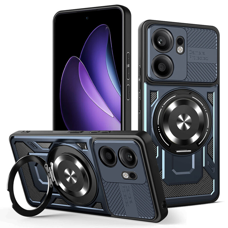 Husa Oppo Reno13 F 4G Techsuit RuggedCam, albastru