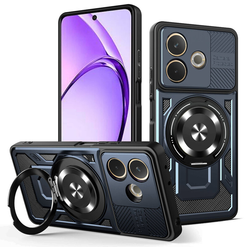 Husa Oppo A5 Pro 5G Techsuit RuggedCam, albastru