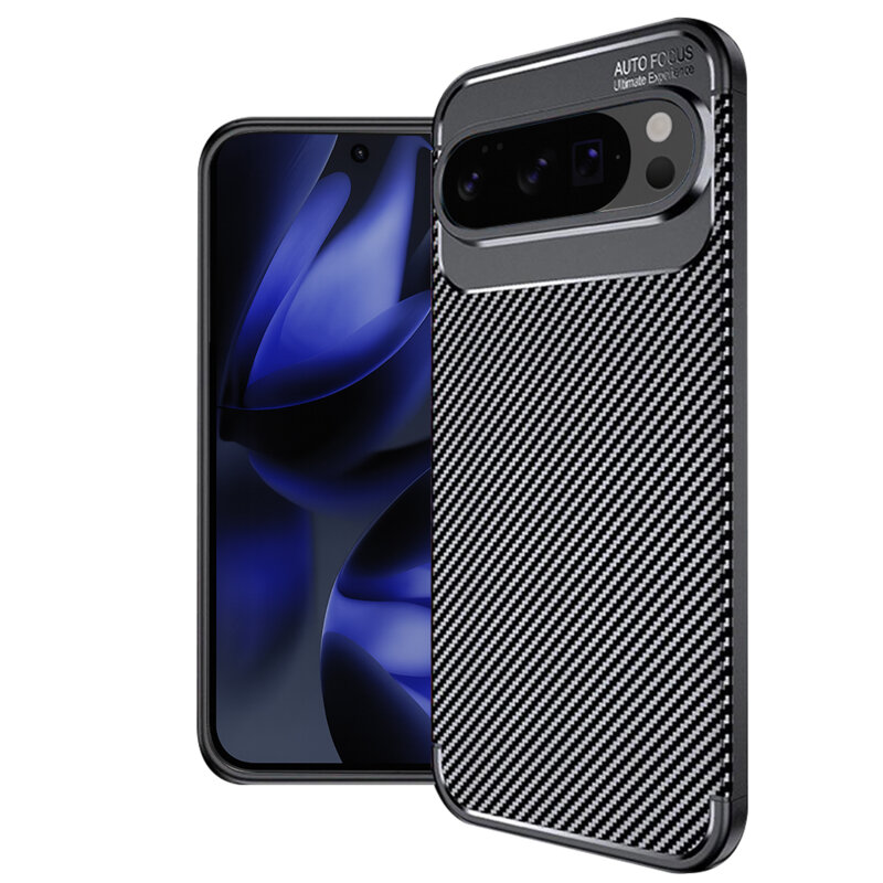 Husa Google Pixel 10 Pro XL Techsuit CarbonFiber, negru