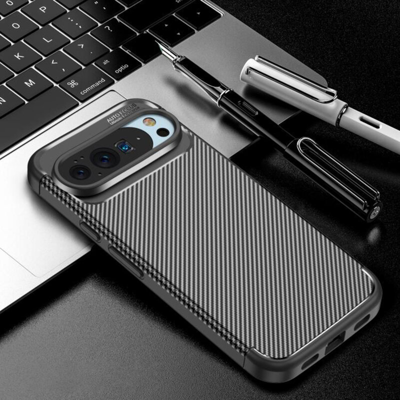 Husa Google Pixel 10 Pro XL Techsuit CarbonFiber, negru