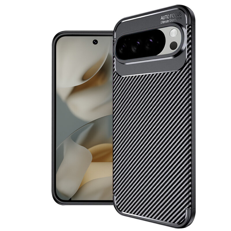 Husa Google Pixel 10 Pro Techsuit CarbonFiber, negru
