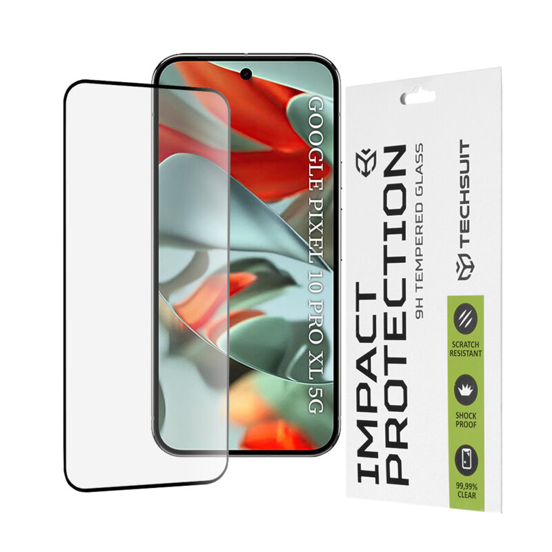 Folie sticla Google Pixel 10 Pro XL Techsuit 111D Full Glue Full Cover, negru