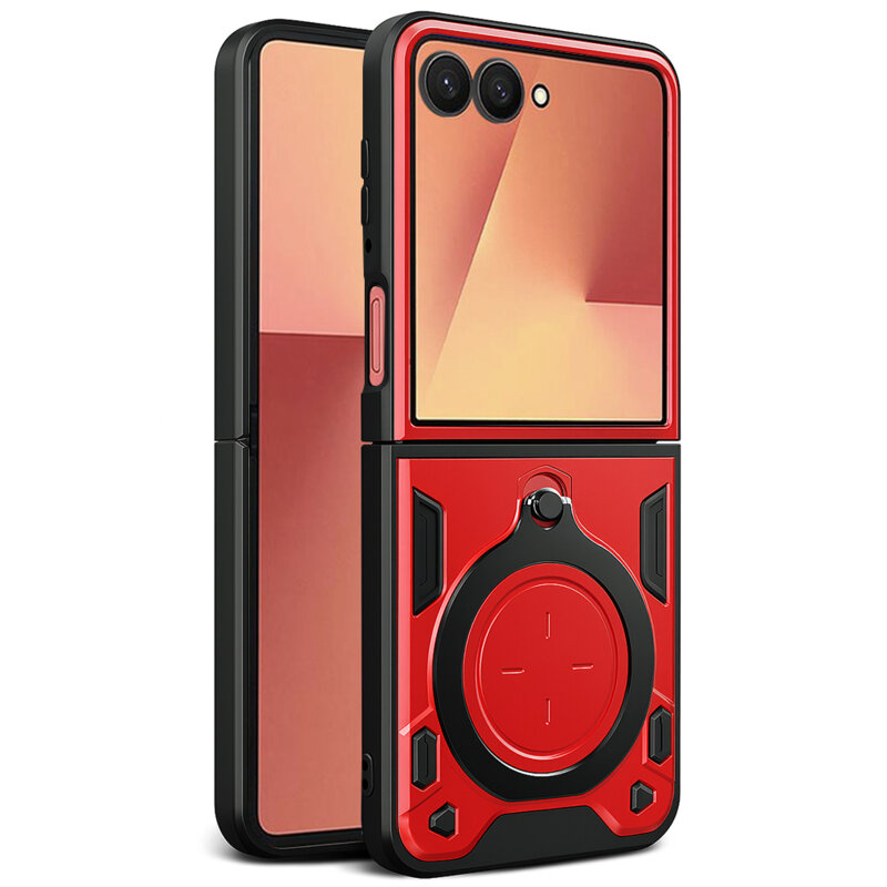 Husa Samsung Galaxy Z Flip7 Techsuit CamGuard Pro, rosu