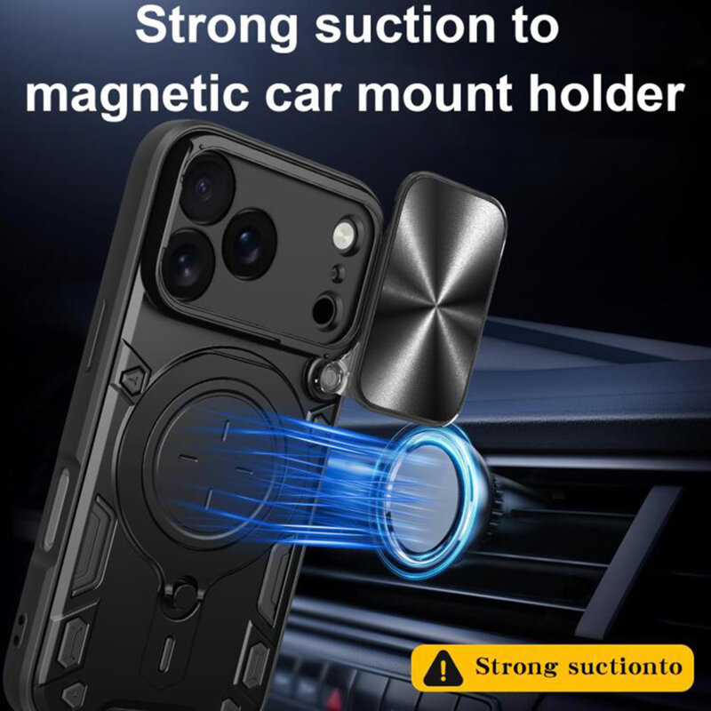 Husa iPhone 17 Pro Techsuit CamGuard Pro, rosu