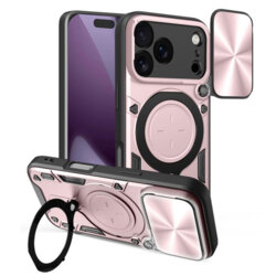 Husa iPhone 17 Pro Techsuit CamGuard Pro, roz auriu