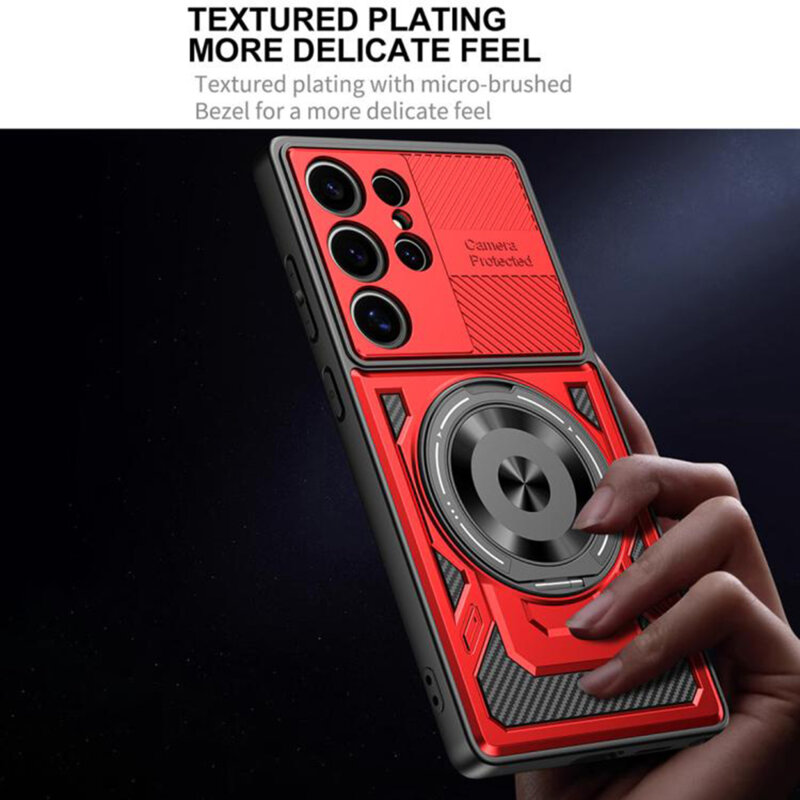 Husa Samsung Galaxy S22 Ultra 5G Techsuit RuggedCam, gri