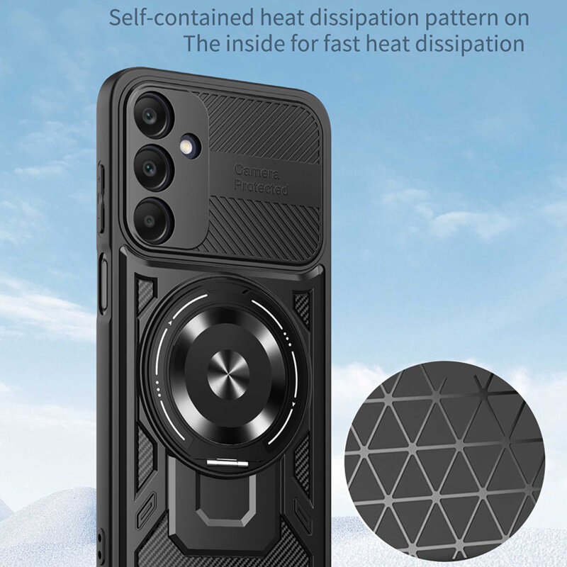 Husa Samsung Galaxy A25 5G Techsuit RuggedCam, gri