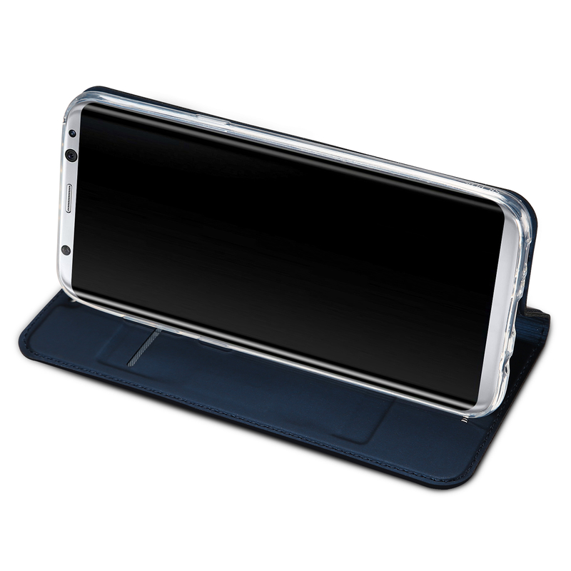 Husa Samsung Galaxy S8+, Galaxy S8 Plus Dux Ducis Flip Stand Book - Albastru