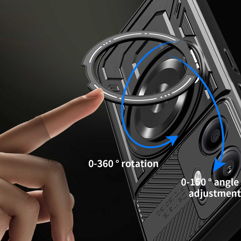 Husa Oppo Reno13 F 4G Techsuit RuggedCam, gri