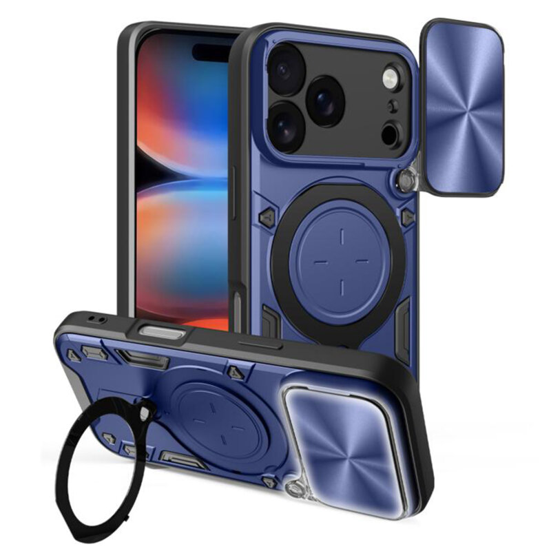 Husa iPhone 17 Pro Max Techsuit CamGuard Pro, albastru