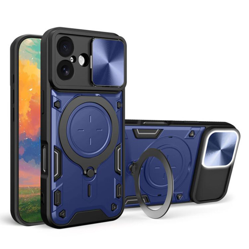 Husa iPhone 17 Techsuit CamGuard Pro, albastru