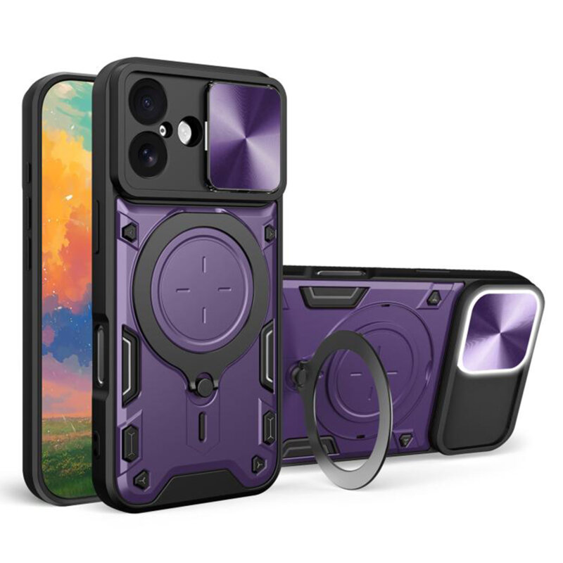 Husa iPhone 17 Techsuit CamGuard Pro, mov