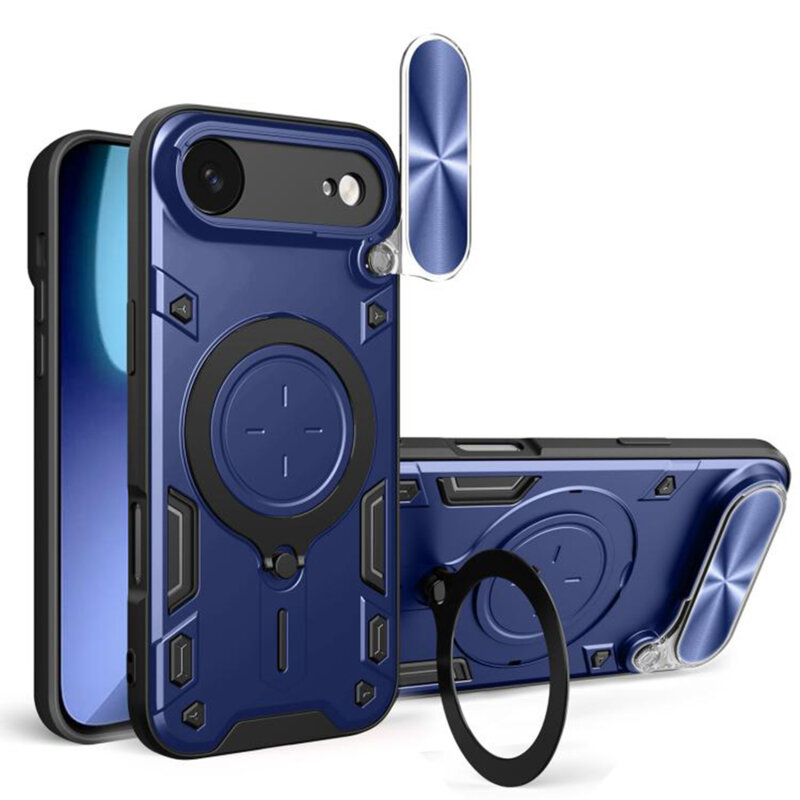 Husa iPhone 17 Air Techsuit CamGuard Pro, albastru