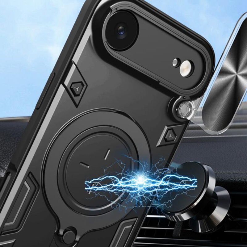 Husa iPhone 17 Air Techsuit CamGuard Pro, roz auriu