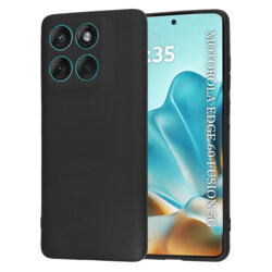 Husa silicon Motorola Edge 60 Fusion Techsuit SoftFlex, negru