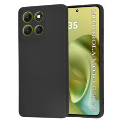 Husa silicon Motorola Moto G86 Techsuit SoftFlex, negru