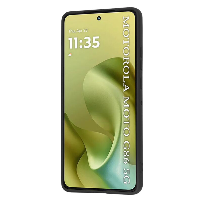 Husa silicon Motorola Moto G86 Techsuit SoftFlex, negru