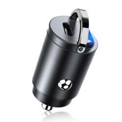 Incarcator auto bricheta mini Type-C PD30W Techsuit C5, negru