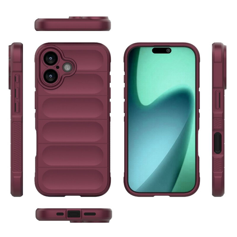 Husa iPhone 17 Techsuit Magic Shield, bordo