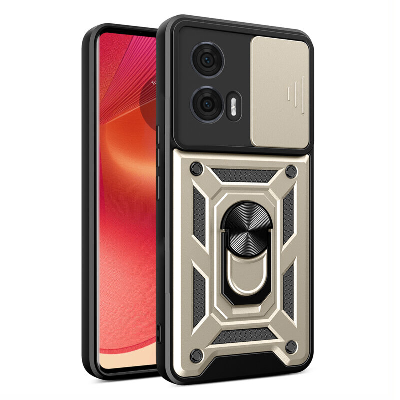 Husa Motorola Edge 50 protectie camera Techsuit CamShield Series, auriu
