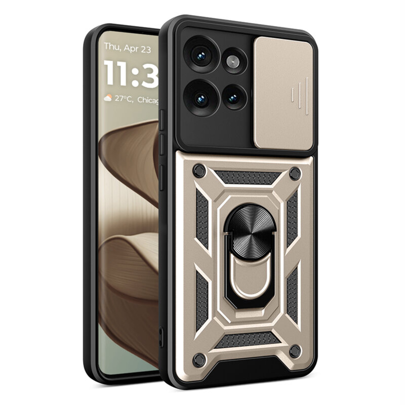 Husa Motorola Edge 50 Fusion protectie camera Techsuit CamShield Series, auriu