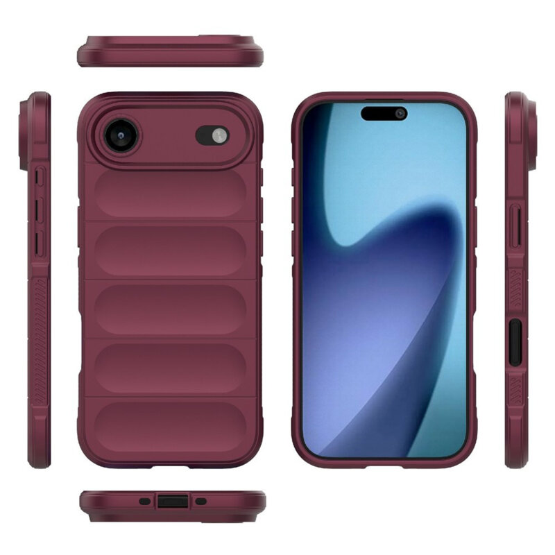 Husa iPhone 17 Air Techsuit Magic Shield, bordo