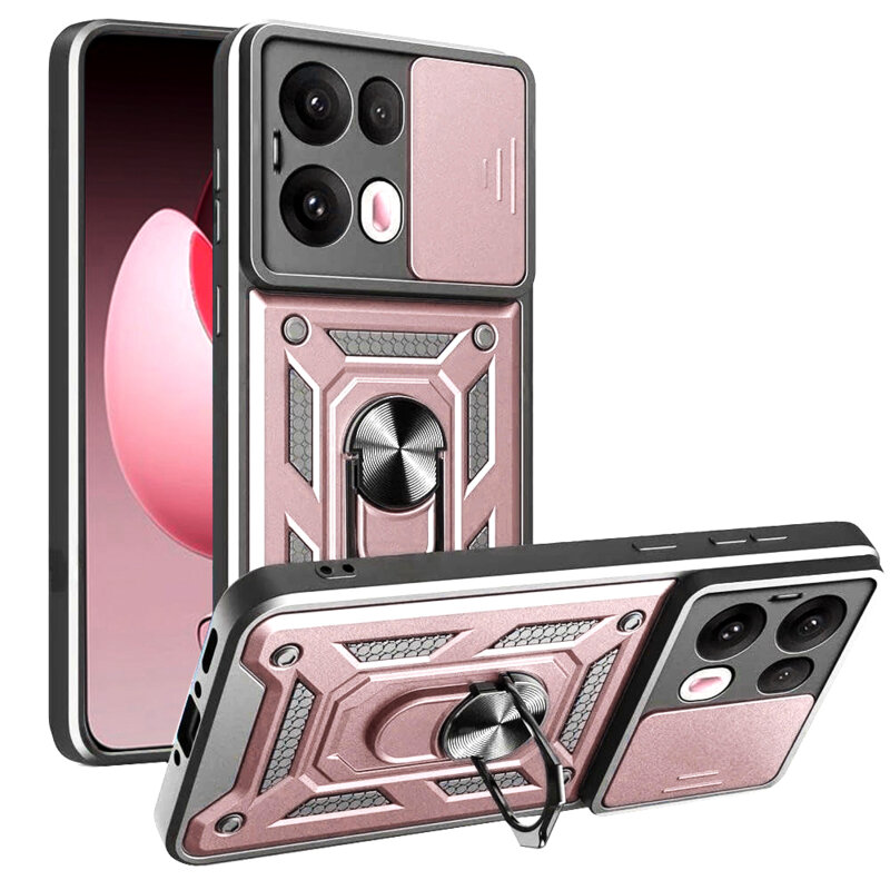 Husa Oppo Reno13 Pro protectie camera Techsuit CamShield Series, roz
