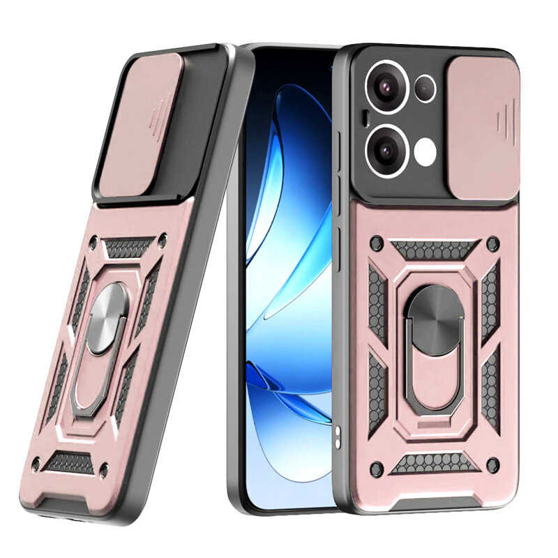 Husa Oppo Reno13 protectie camera Techsuit CamShield Series, roz