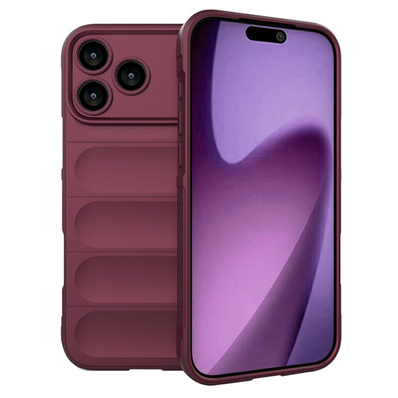 Husa iPhone 17 Pro Max Techsuit Magic Shield, bordo