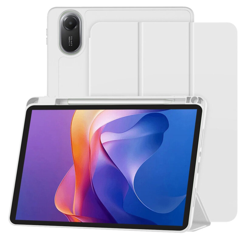 Husa Xiaomi Redmi Pad 2 Techsuit Flex Trifold Pen, gri