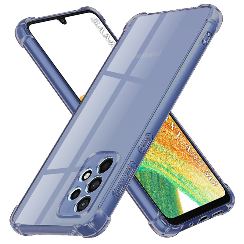Husa Samsung Galaxy A33 5G Techsuit Shockproof Clear Silicone, fumuriu