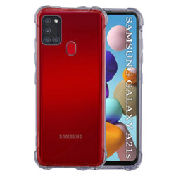 Husa Samsung Galaxy A21s Techsuit Shockproof Clear Silicone, fumuriu
