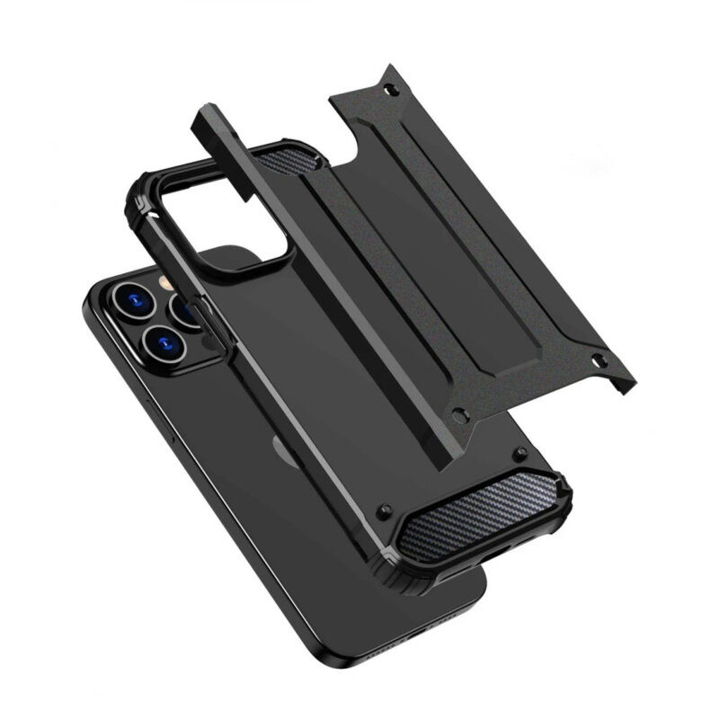 Husa iPhone 16 Techsuit Hybrid Armor, negru