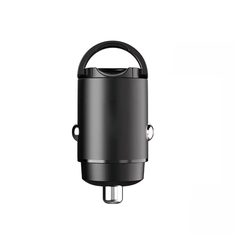 Incarcator auto bricheta mini Type-C PD30W Techsuit C5, negru