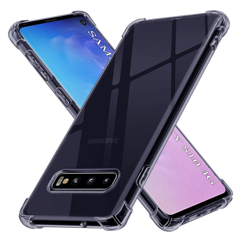 Husa Samsung Galaxy S10 Techsuit Shockproof Clear Silicone, fumuriu