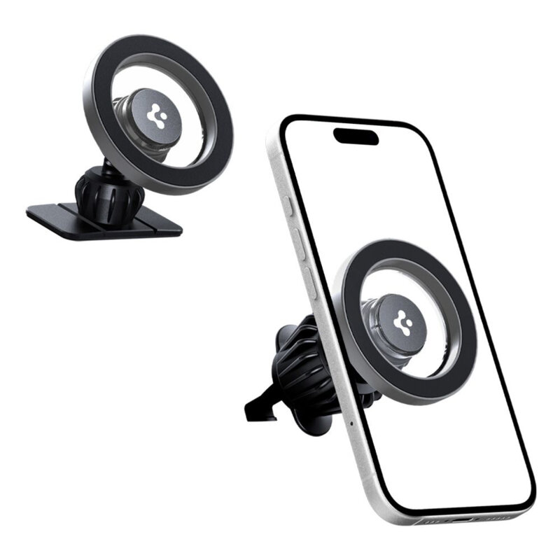 Suport auto telefon MagSafe, universal Spigen MFT13, argintiu