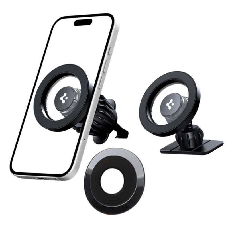 Suport auto telefon MagSafe, universal Spigen MFT13, negru