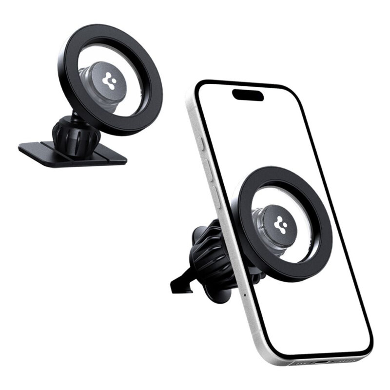 Suport auto telefon MagSafe, universal Spigen MFT13, negru