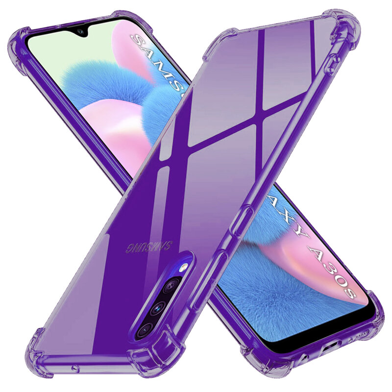 Husa Samsung Galaxy A30s Techsuit Shockproof Clear Silicone, fumuriu