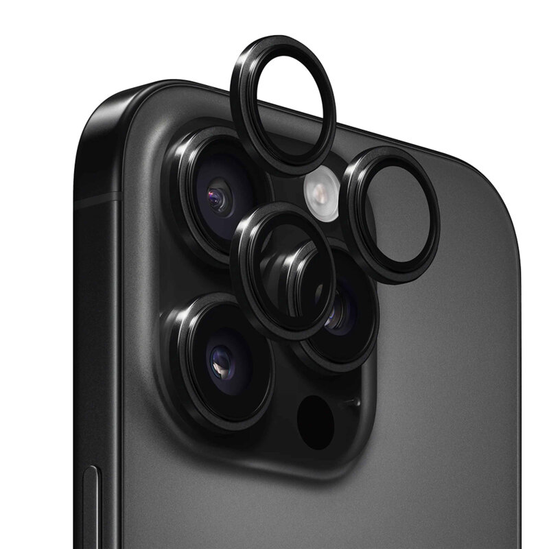 Folie iPhone 16 Pro ANANK AR Lens Guard, negru