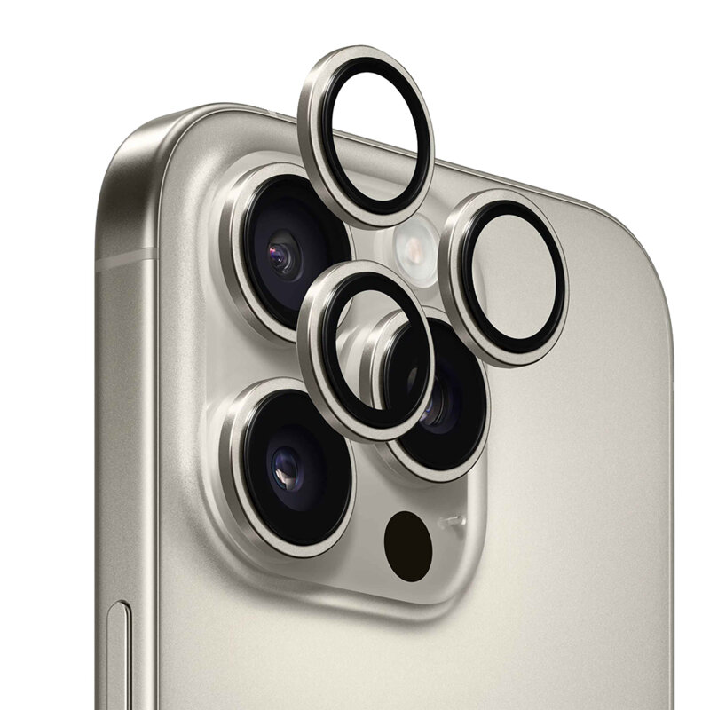 Folie iPhone 16 Pro ANANK AR Lens Guard, bej