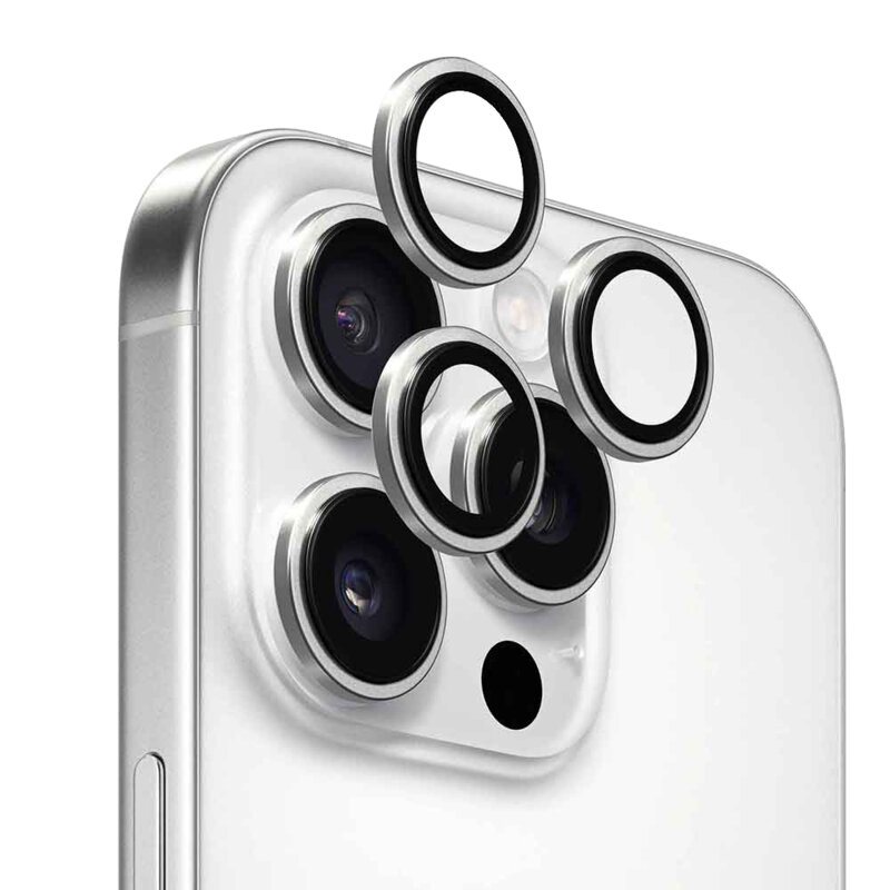Folie iPhone 16 Pro ANANK AR Lens Guard, argintiu