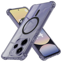 Husa Xiaomi Redmi Note 14 5G Techsuit Shockproof Clear Silicone MagSafe, fumuriu