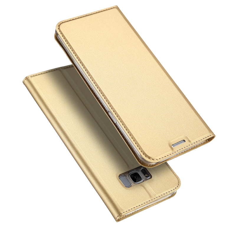 Husa Samsung Galaxy S8+, Galaxy S8 Plus Dux Ducis Flip Stand Book - Auriu