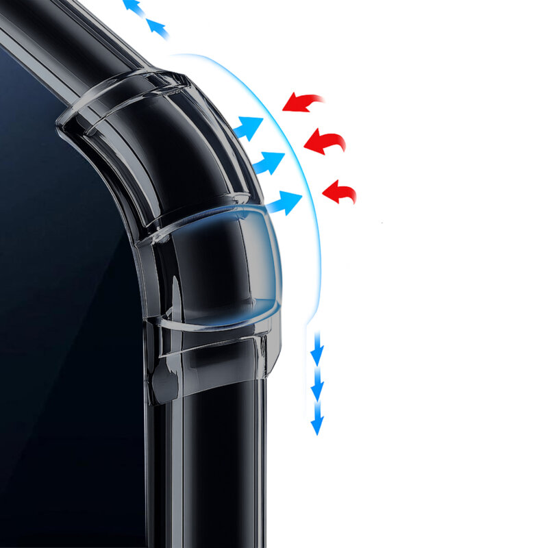 Husa Oppo A40 4G Techsuit Shockproof Clear Silicone MagSafe, fumuriu