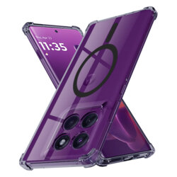 Husa Motorola Edge 60 Pro Techsuit Shockproof Clear Silicone MagSafe, fumuriu
