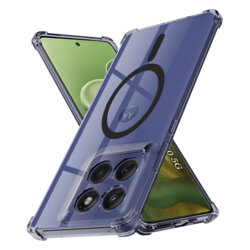 Husa Motorola Edge 60 Techsuit Shockproof Clear Silicone MagSafe, fumuriu
